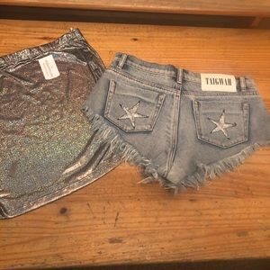 Taigwah shorts size 10 and Windsor holo skirt
